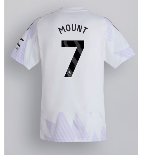 Moške Nogometnih dresov Manchester United Mason Mount #7 Gostujoči 2025-26 Kratki rokavi Moške Nogometnih dresov Manchester United Mason Mount #7 Gostujoči 2025-26 Kratki rokavi